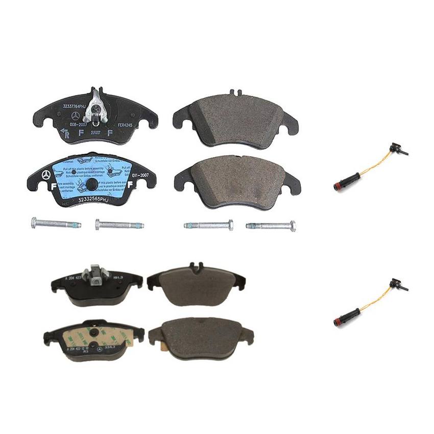 Mercedes Disc Brake Pad Set Kit - Front and Rear 2115401717